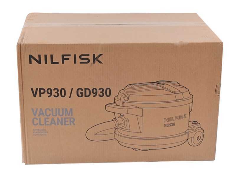 Nilfisk VP 930 Eco Pro Hepa Blu HF EU - Aspirateur ULTRA silencieux - Bidon en acier de 15 L - 760W