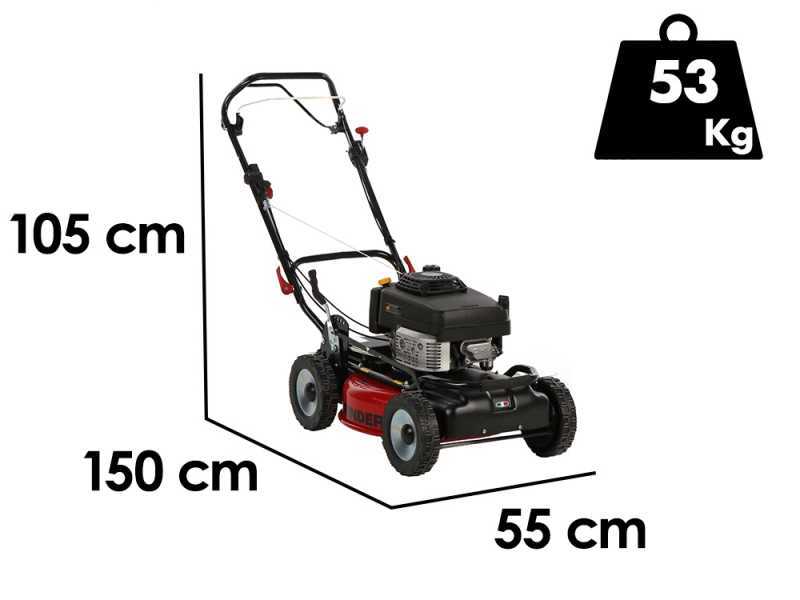 Marina Systems GRINDER 4X4 SKW - Tondeuse &agrave; gazon thermique tract&eacute;e - Moteur Kawasaki FJ180V - Coupe de 52 cm