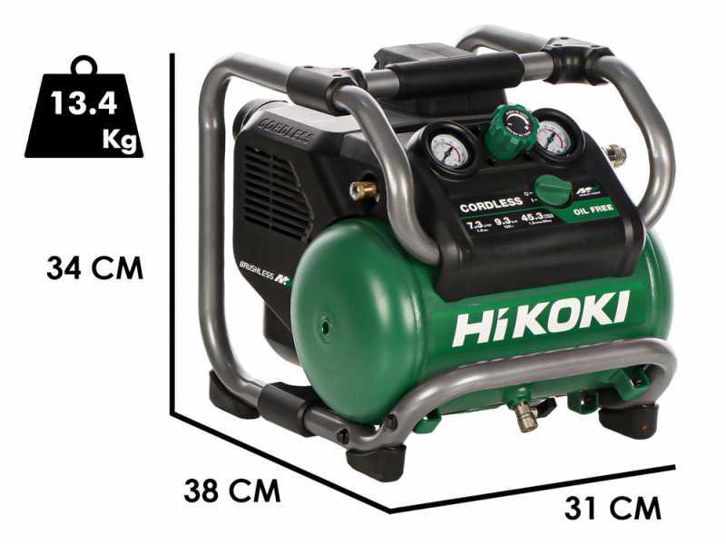 HIKOKI EC36DAW4Z - Compresseur portable &agrave; batterie - 36 V - SANS BATTERIE NI CHARGEUR