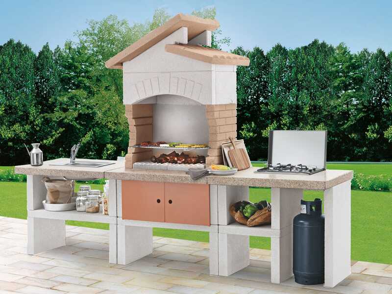 Palazzetti Cordoba 2 - Cuisine d'ext&eacute;rieur en ma&ccedil;onnerie