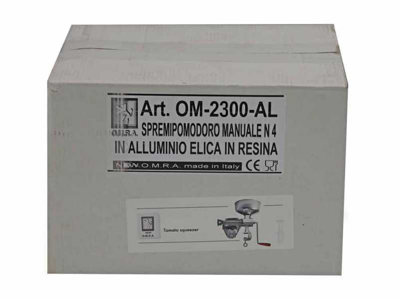 New O.M.R.A OM-2300-AL - Presse-tomates manuel aluminium N5