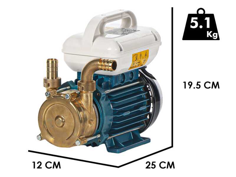 Tellarini EEM 20L - Pompe de transfert en laiton - Monophas&eacute; - 230V