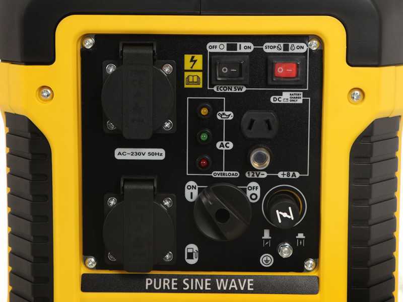 Groupe &eacute;lectrog&egrave;ne &agrave; inverter 1,88 kW monophas&eacute; Stanley SIG 1900S