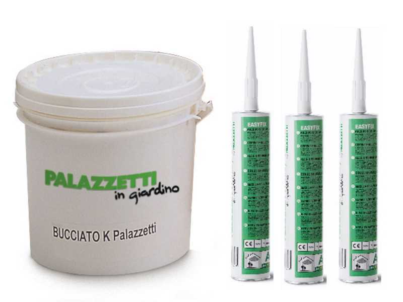 Kit montage barbecue Palazzetti - Peinture au quartz + colle