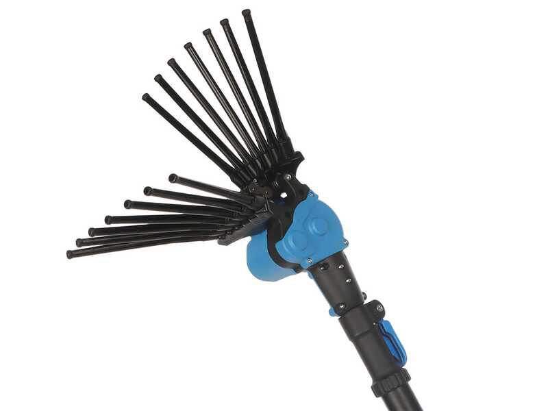 Lisam Oliwatt 3 - Peigne vibreur &eacute;lectrique 235/330 cm &agrave; batterie - Avec dents en nylon - Perche t&eacute;lescopique en aluminium