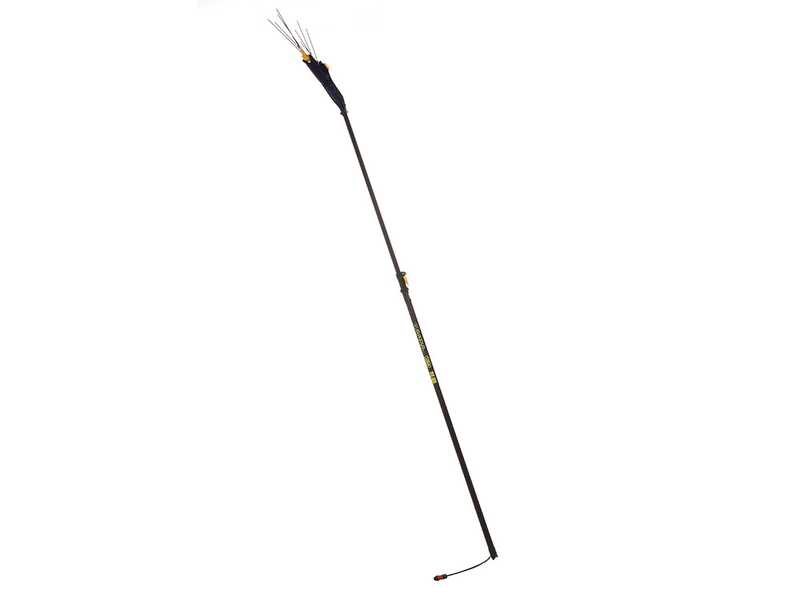 Lisam Avatar - Peigne vibreur &eacute;lectrique &agrave; batterie - Avec 8 dents en carbone - 230-330 cm - Perche t&eacute;lescopique