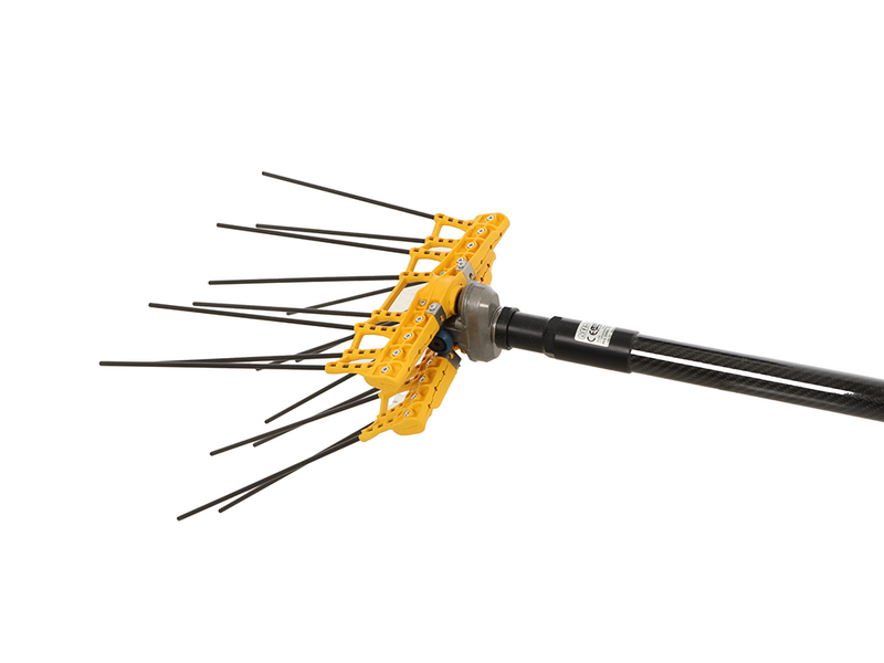 Lisam Swing - Peigne vibreur &eacute;lectrique &agrave; batterie - Perche fixe - 240 cm - Batterie 12V 56Ah