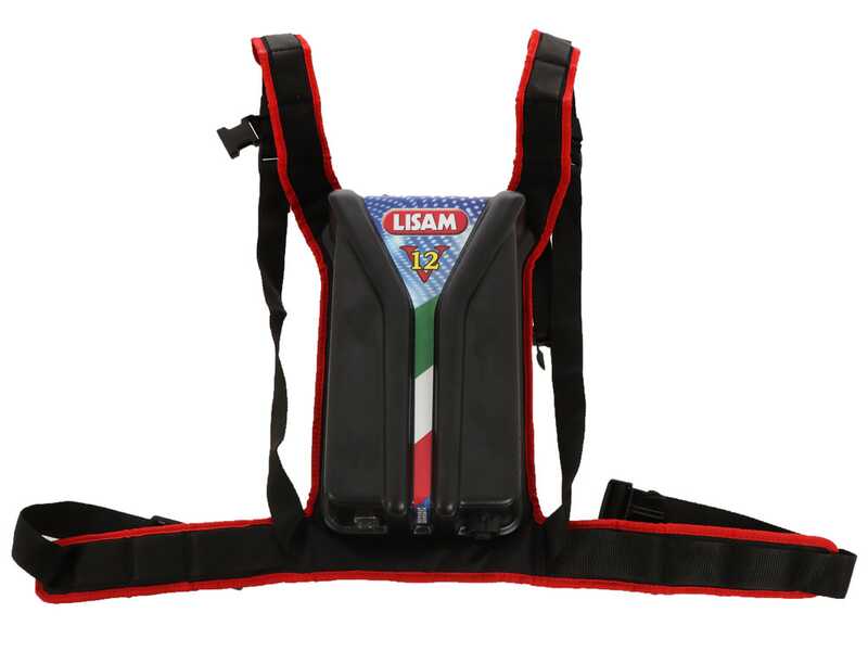 Lisam Swing - Peigne vibreur &eacute;lectrique &agrave; batterie - Perche fixe - 240 cm - Batterie 12V 56Ah