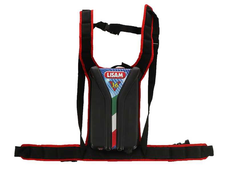 Lisam Thor 36V - Peigne vibreur &eacute;lectrique &agrave; batterie - Perche t&eacute;lescopique de 250 &agrave; 350 cm - Batterie 36 V 30 Ah