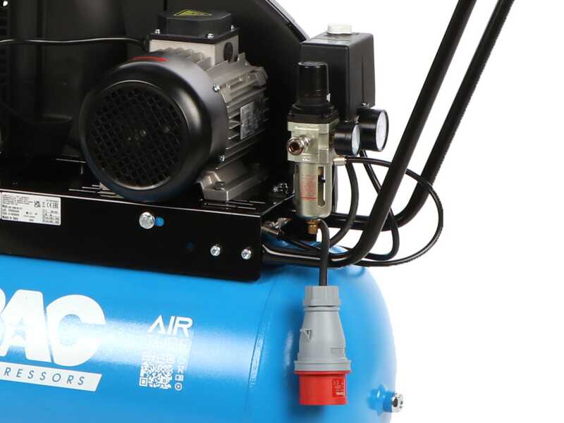 ABAC EXP A49B 90 CT3 - Compresseur d'air &eacute;lectrique triphas&eacute; &agrave; courroie -  Moteur 3 CV &ndash; 90 L