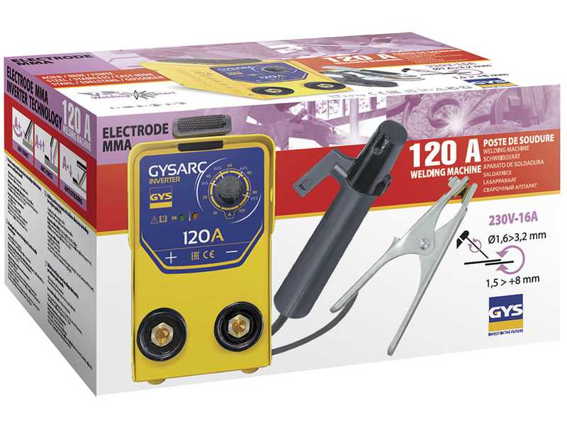 GYS GYSARC 120 - Poste &agrave; souder &agrave; Inverter (MMA) - &agrave; courant continu (DC)