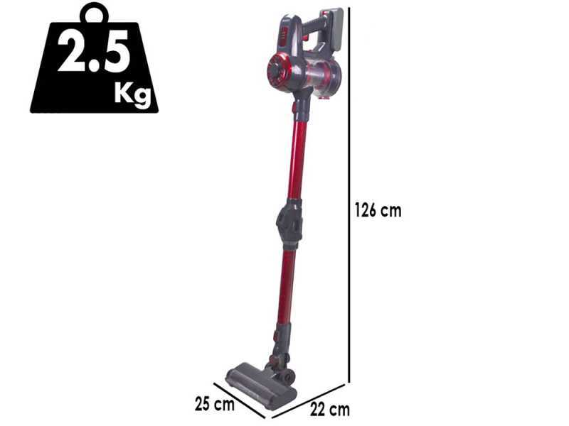 Beper P202ASP100 - Balai &eacute;lectrique rechargeable - 2 en 1 - 22,2 V 2 Ah