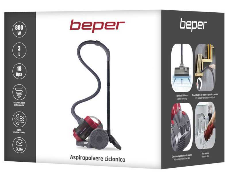 Beper P202ASP200 - Aspirateur tra&icirc;neau cyclonique - 800 W