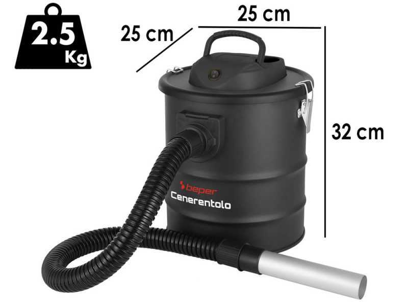 Beper P202ASP250 - Aspirateur &agrave; cendres - 15L