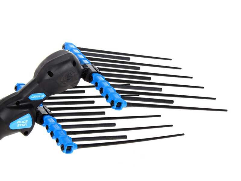Campagnola Alice STAR ECO Plug-in - Perche en carbone - 245 - 330 cm - Peigne vibreur &eacute;lectrique - 21.6V 5Ah