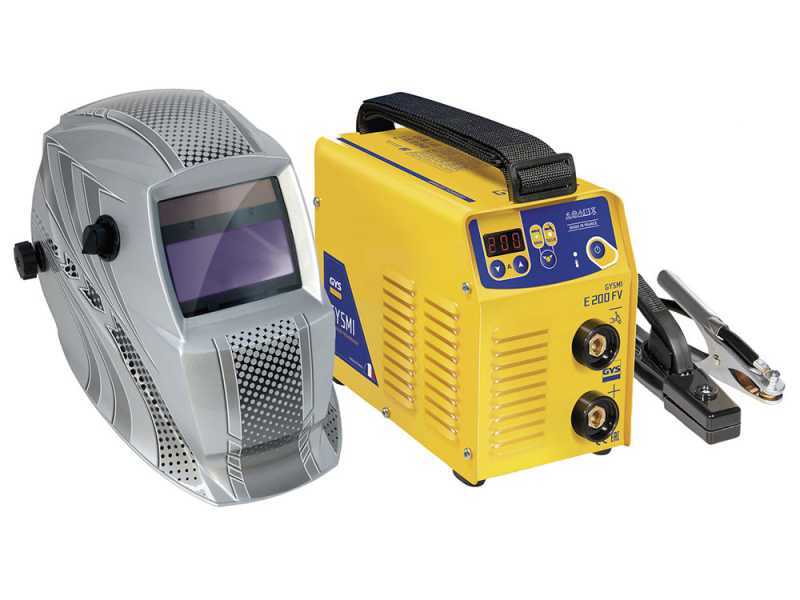 GYS Gysmi E200 FV - Poste &agrave; souder Inverter (MMA, TIG Lift)+ Masque, &agrave; courant continu (DC)
