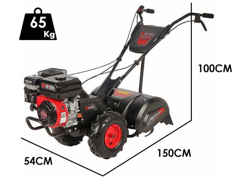 Rato Multipower RG3.6-55Q-D-H - Motoculteur &agrave; essence - Rato R210 - 7CV