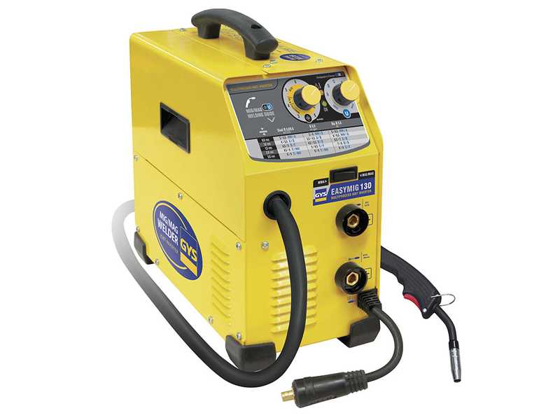 GYS Easymig 130 - Poste &agrave; souder Inverter (MIG/MAG : GAZ, NO GAZ et MMA) - &agrave; courant continu (DC)