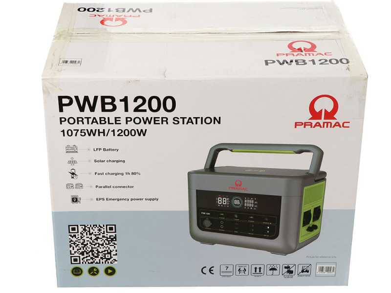 Pramac PWB 1200 - Batterie PowerStation Portable - 1200W - 1075 Wh/25.6V