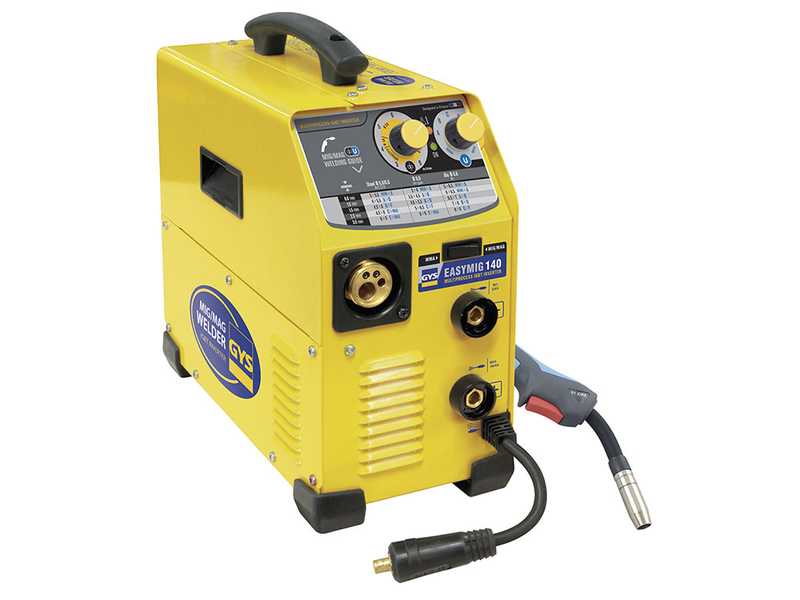 GYS Easymig 140 - Poste &agrave; souder Inverter (MIG/MAG : GAZ, SANS GAZ ET MMA) - &agrave; courant continu (DC)