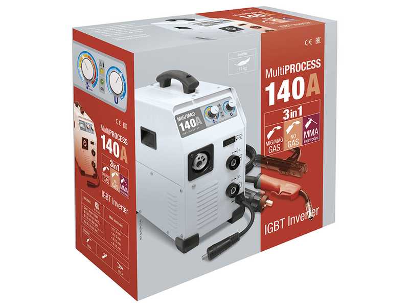 GYS Easymig 140 - Poste &agrave; souder Inverter (MIG/MAG : GAZ, SANS GAZ ET MMA) - &agrave; courant continu (DC)