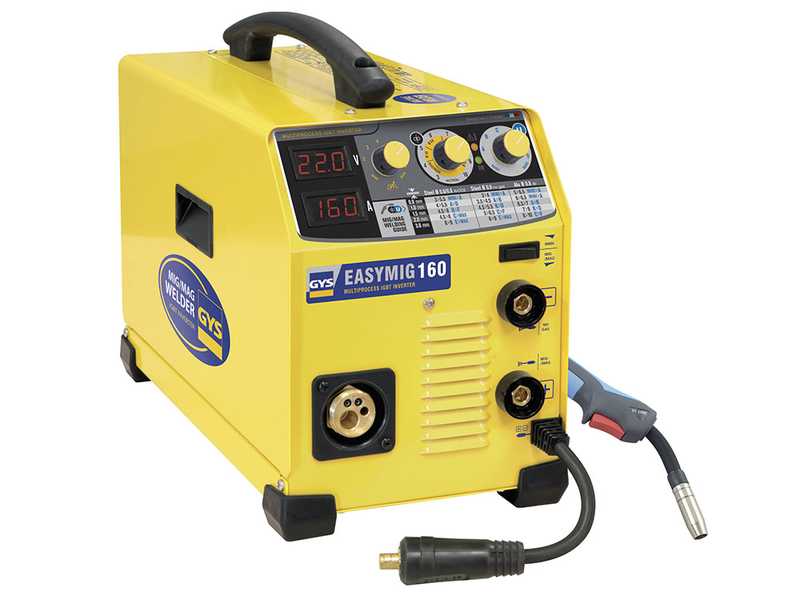 GYS Easymig 160 - Poste &agrave; souder Inverter (MIG/MAG : GAZ, SANS GAZ et MMA) - &agrave; courant continu (DC)