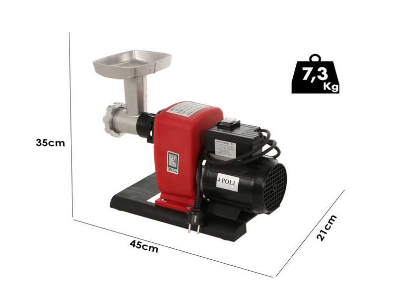 NEW O.M.R.A. OM-4855 TC5 - Hachoir &agrave; viande &eacute;lectrique - 370 W