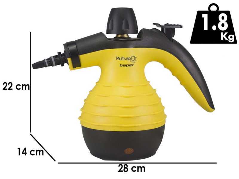 Beper P202VAL001 - Nettoyeur &agrave; vapeur d&eacute;sinfectant - 1050W