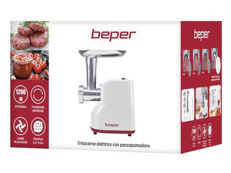 Beper P102ROB200 - Hachoir &agrave; viandes &eacute;lectrique multifonction - Presse-tomates