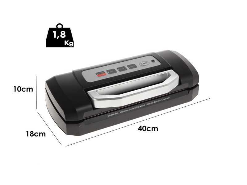 R.G.V. Fresh Quality Home - Machine sous-vide - Barre de soudure de 32 cm