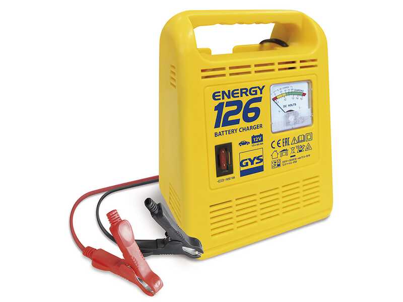 GYS Energy 126 - Chargeur de batterie - Batteries 12 V de 15 &agrave; 60 Ah