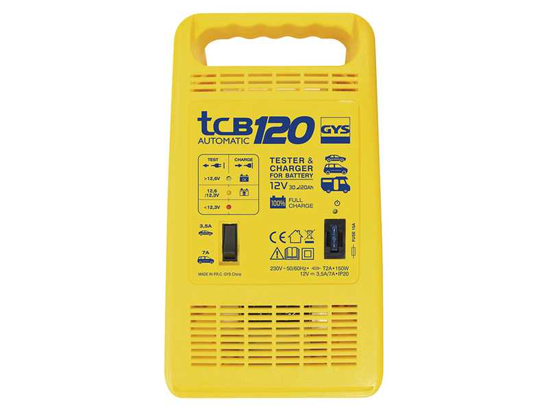 GYS TCB 120 - Chargeur automatique - Batteries 12 V de 20 &agrave; 120 Ah