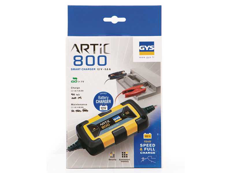 GYS artic 800 - Chargeur et mainteneur de charge automatique - 12 V