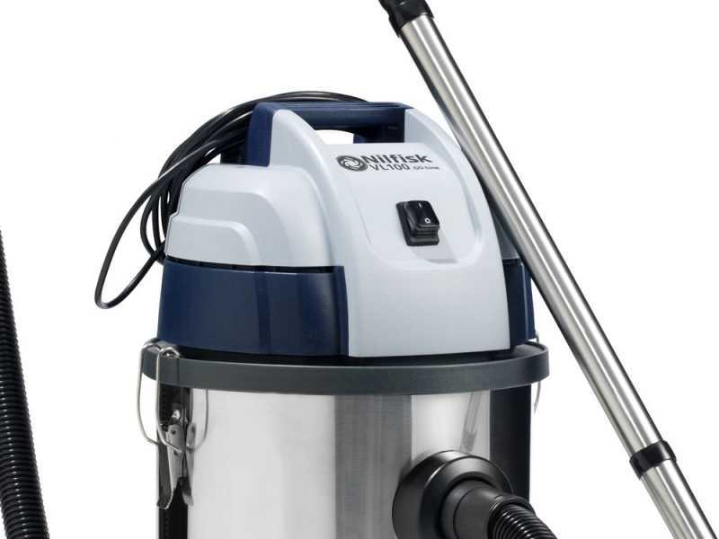 Nilfisk VL100-35 EU GO - Aspirateur professionnel - Bidon en acier inoxydable 35 L - 1000W