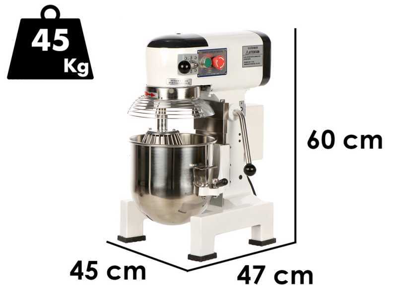 Prismafood iLine MZPL010 - Batteur m&eacute;langeur plan&eacute;taire - Cuve en inox 10 litres