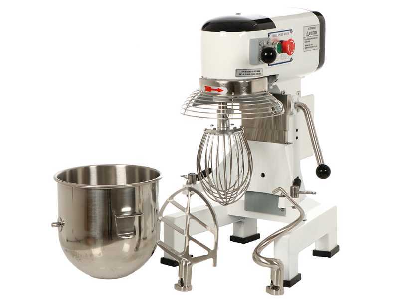Prismafood iLine MZPL010 - Batteur m&eacute;langeur plan&eacute;taire - Cuve en inox 10 litres