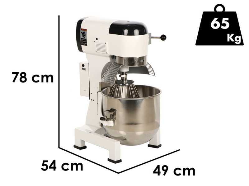 Prismafood iLine MZPL020 - Batteur m&eacute;langeur plan&eacute;taire - Cuve en inox 20 litres