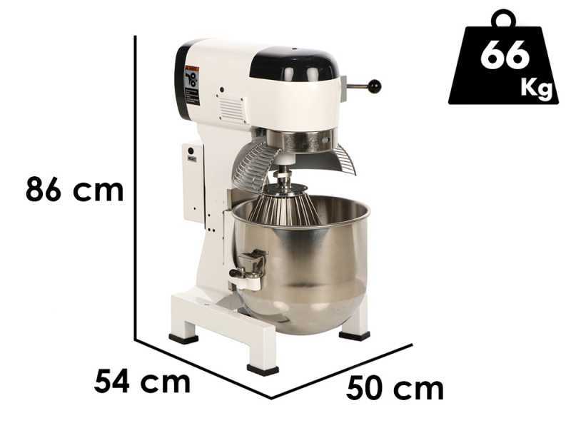 Prismafood iLine MZPL030 - M&eacute;langeur plan&eacute;taire - Cuve en acier inoxydable 30 litres