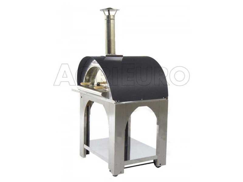 Cibus INOX - Four &agrave; bois pour pizza d'ext&eacute;rieur - Capacit&eacute; de cuisson : 4 pizzas