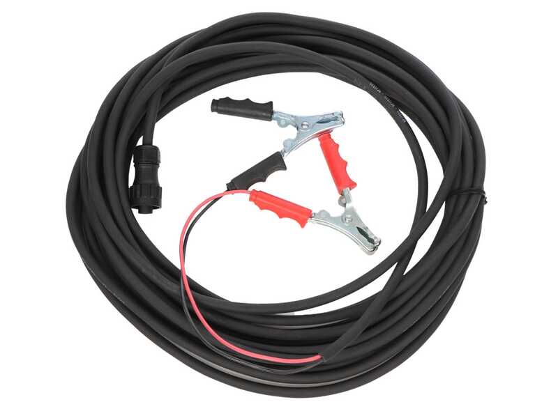 Campagnola MASTER PLUG-IN - Peigne vibreur &eacute;lectrique 200/250 cm &agrave; batterie de type automobile avec c&acirc;ble inclus - Perche t&eacute;lescopique en carbone et aluminium