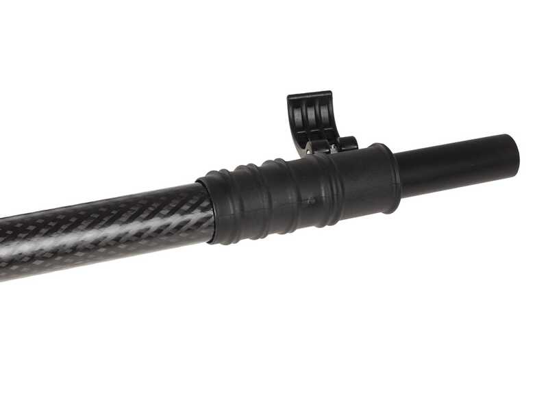 Campagnola MASTER PLUG-IN - Peigne vibreur &eacute;lectrique 200/250 cm &agrave; batterie de type automobile avec c&acirc;ble inclus - Perche t&eacute;lescopique en carbone et aluminium