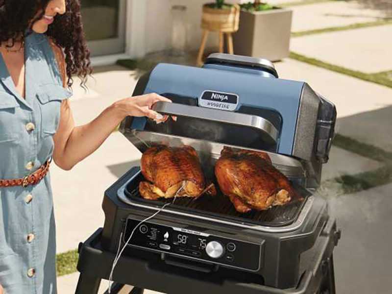 Ninja Woodfire Pro XL OG901EU - Barbecue &eacute;l&eacute;ctrique avec fumeur