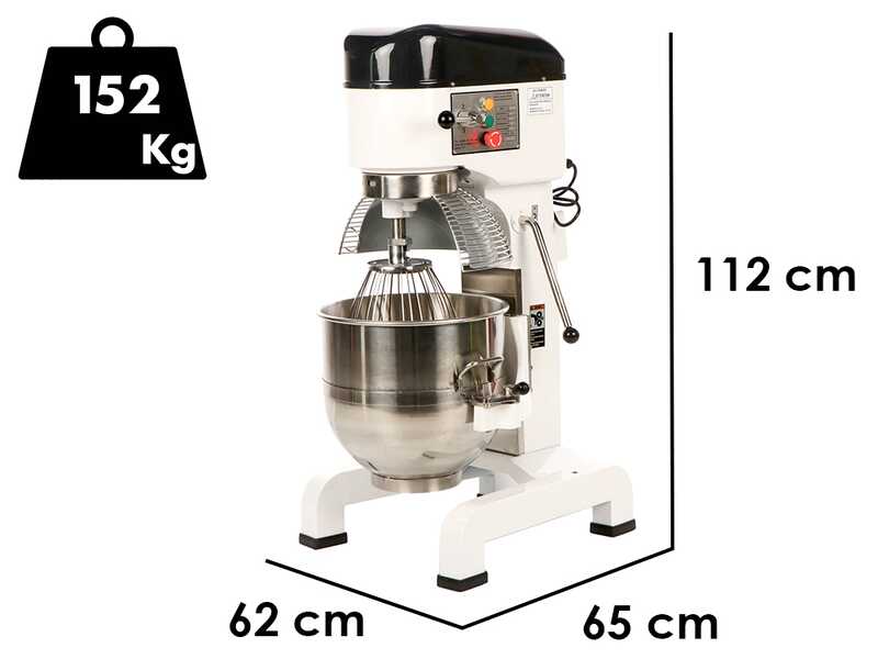 Prismafood iLine MZPL040 - Batteur m&eacute;langeur plan&eacute;taire professionnel - Cuve en inox 40 litres