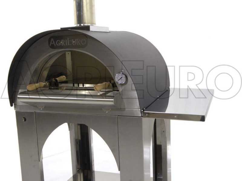 Cibus INOX - Four &agrave; bois d'ext&eacute;rieur pour pizza - Capacit&eacute; de cuisson : 2 pizzas