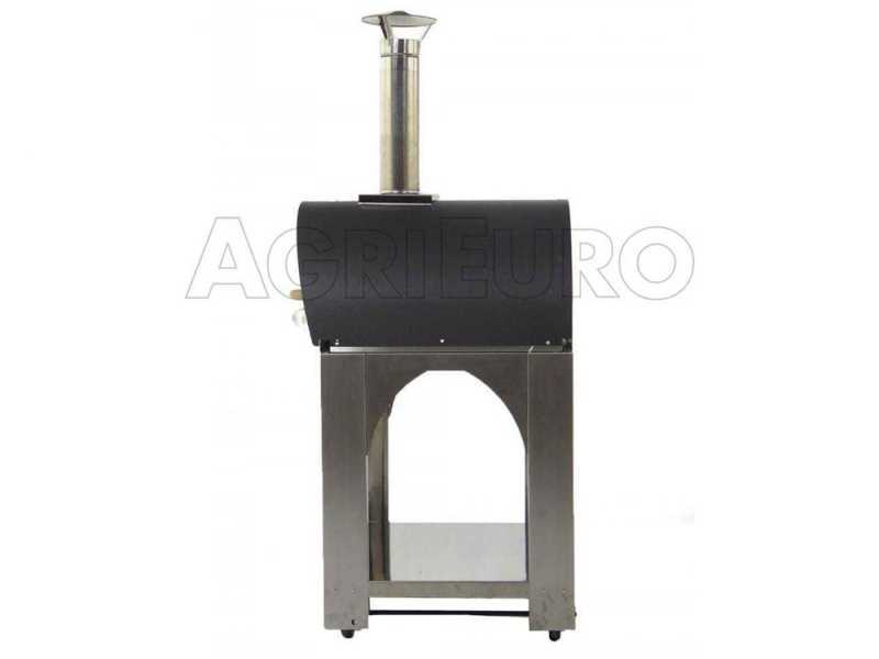 Cibus INOX - Four &agrave; bois d'ext&eacute;rieur pour pizza - Capacit&eacute; de cuisson : 2 pizzas