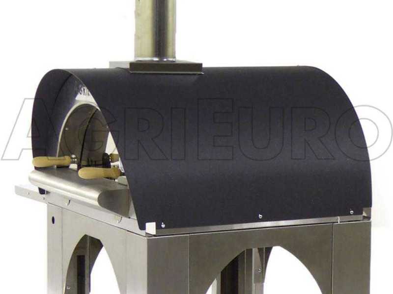 Cibus INOX - Four &agrave; bois d'ext&eacute;rieur pour pizza - Capacit&eacute; de cuisson : 2 pizzas