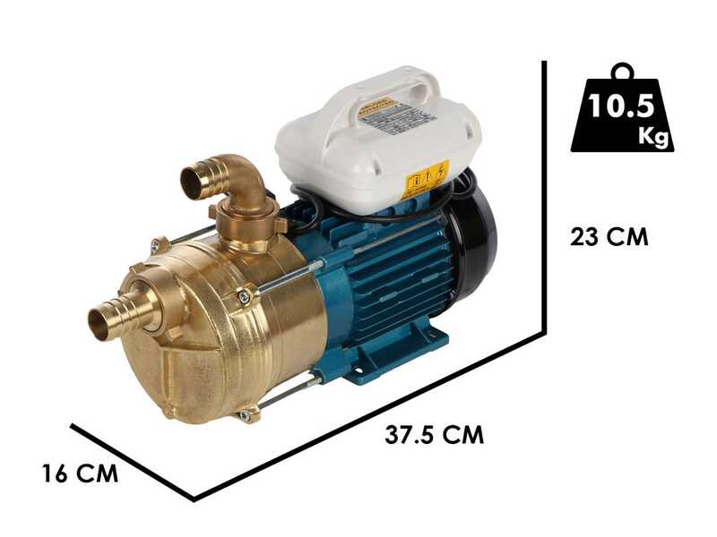 Tellarini EEM 40 - Pompe &eacute;lectrique de transfert en laiton - Monophas&eacute; - 230V