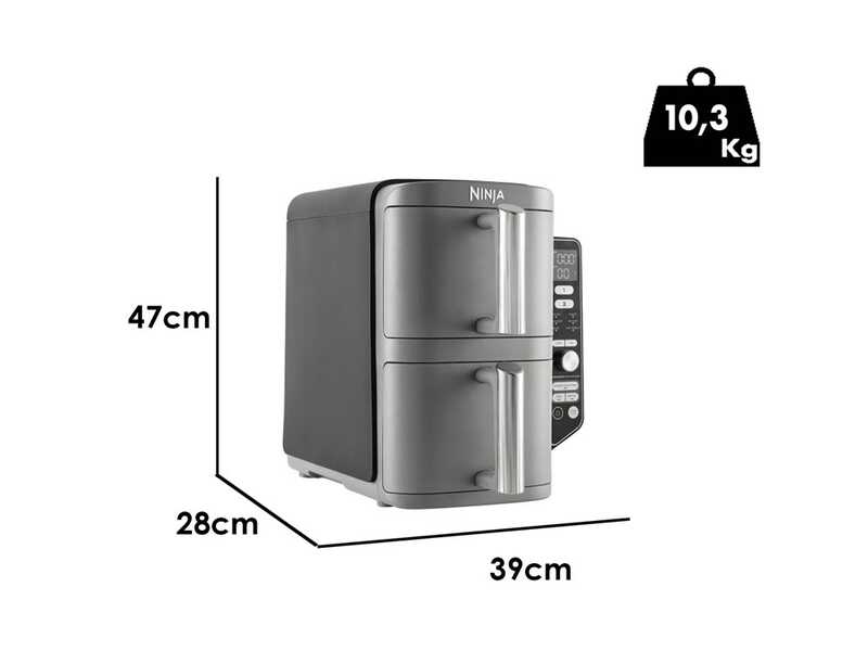 Ninja Double Stack XL SL400EU - Friteuse &agrave; air chaud - 9,5 L