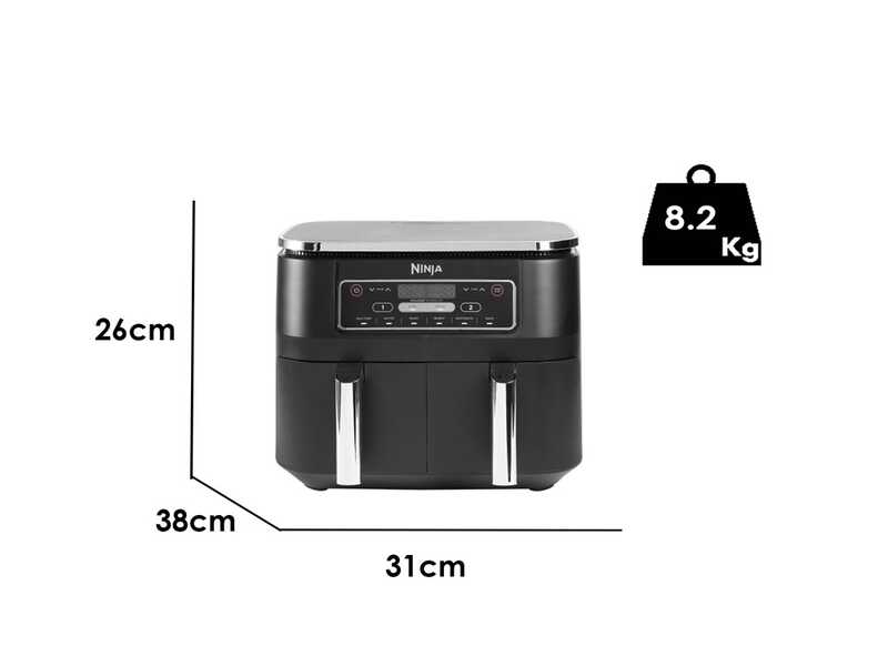 Ninja Dual Zone AF300EU - Friteuse &agrave; air chaud - 7,6 L