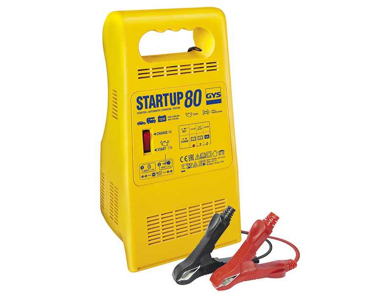 GYS  Start up 80 - Chargeur de batterie et démarreur - 12/24 V